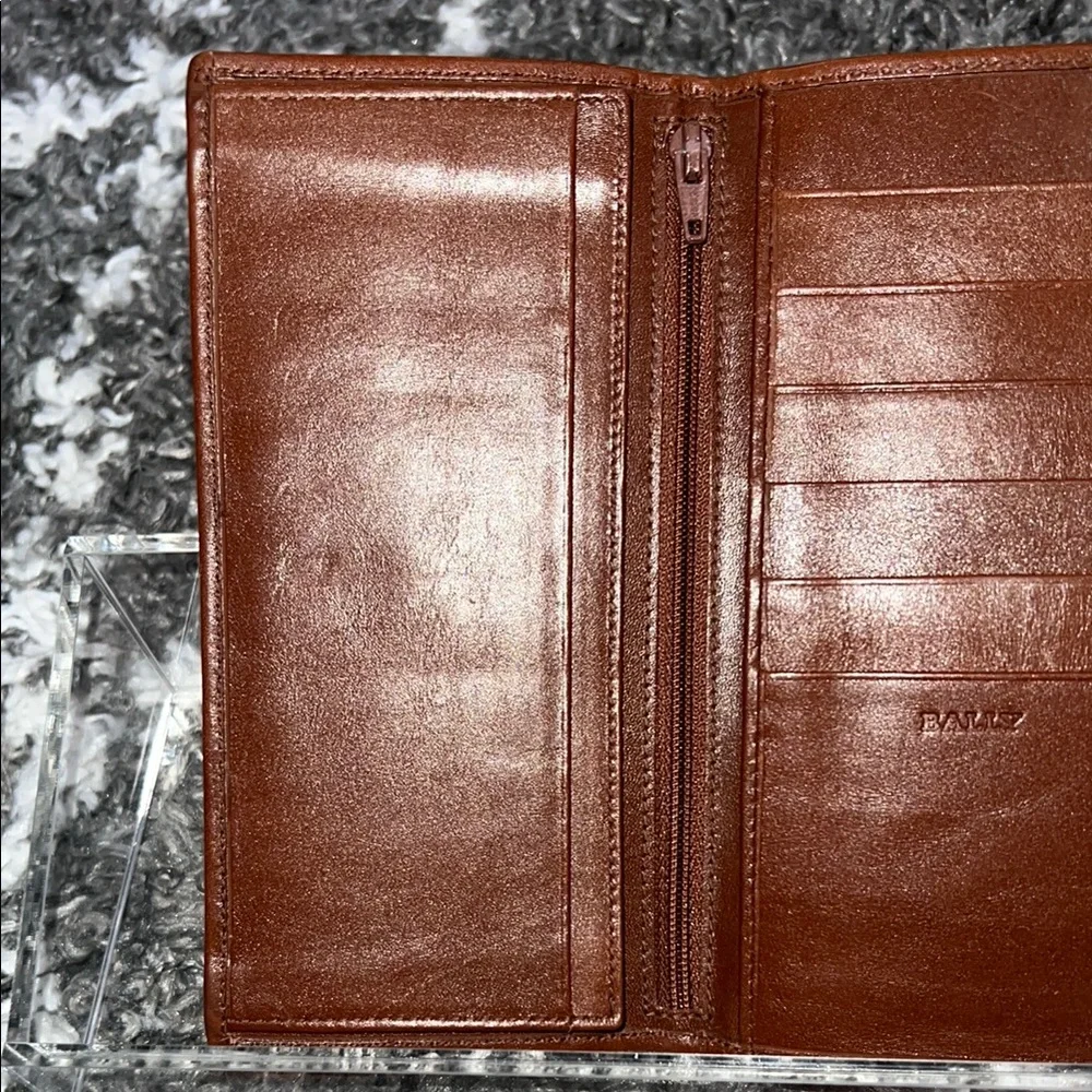 EUC Authentic Vintage Bally Dolce Brandy Calf Long Wallet - Picture 13 of 16